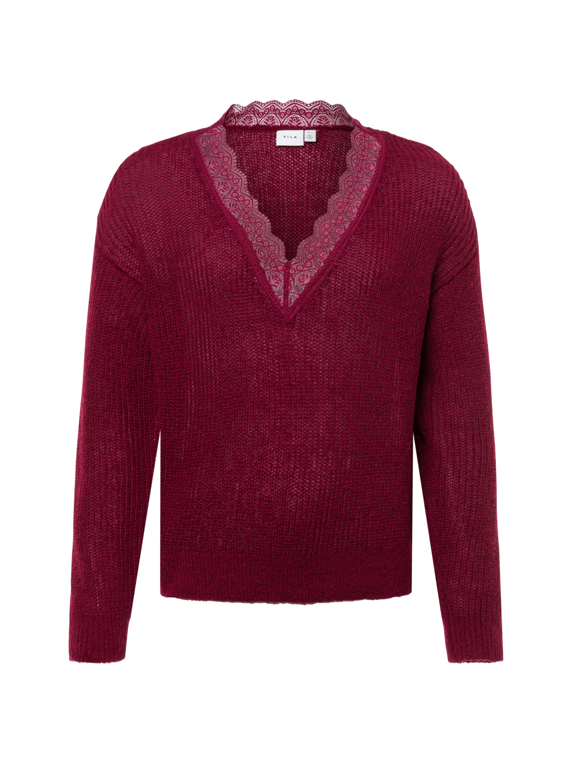 VILA Trui 'Glacine' in Rood: voorkant