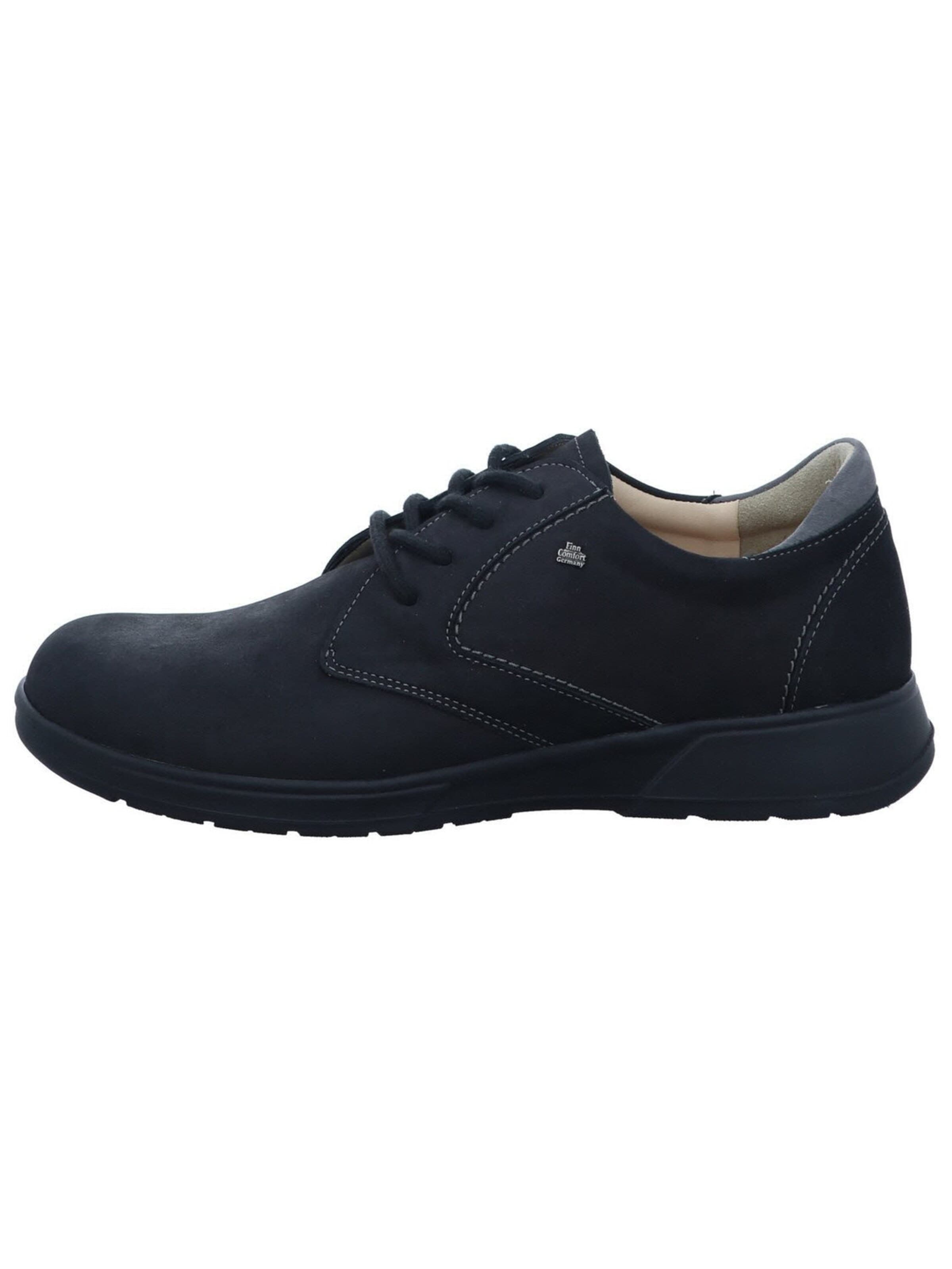 Scarpa stringata 'Schnürschuh Herren 01321 901757 Echtleder in schwarz' di Finn Comfort in nero: frontale