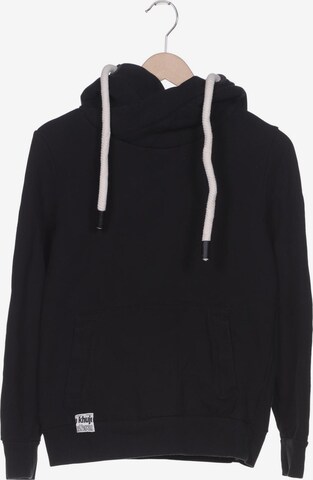 khujo Sweatshirt & Zip-Up Hoodie in S in Black: front