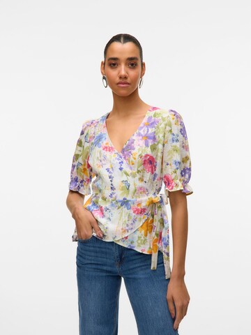 VERO MODA Bluse i hvid: forside