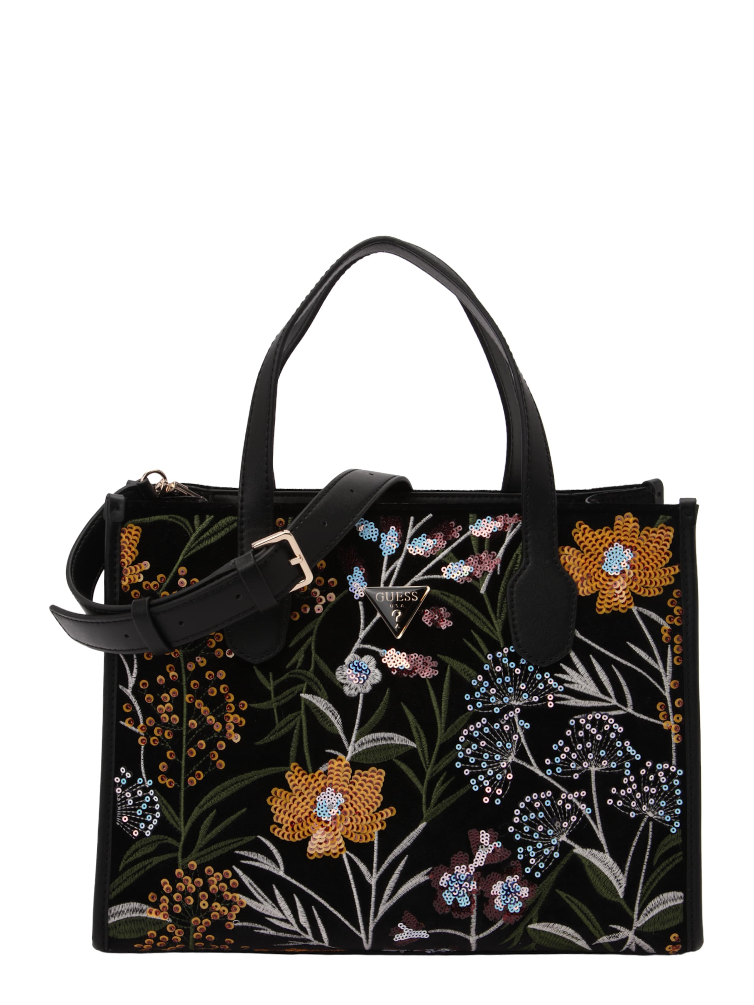 GUESS Käekott 'Zalina', värv must: eest vaates