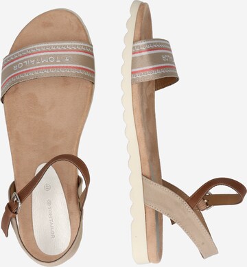 TOM TAILOR Strap Sandals in Brown