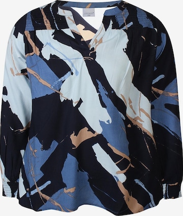 Zhenzi Bluse 'Anity 1205' in Blau: Vorderseite