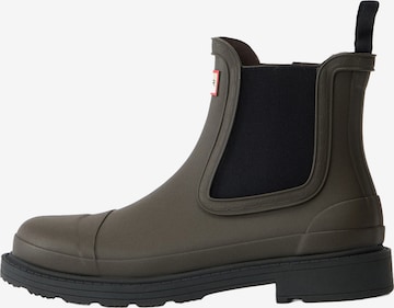 Bottes en caoutchouc 'Commando' HUNTER en marron : devant