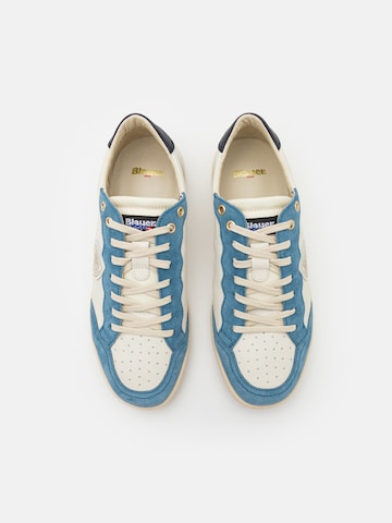 Baskets basses Blauer.USA en blanc : au dessus