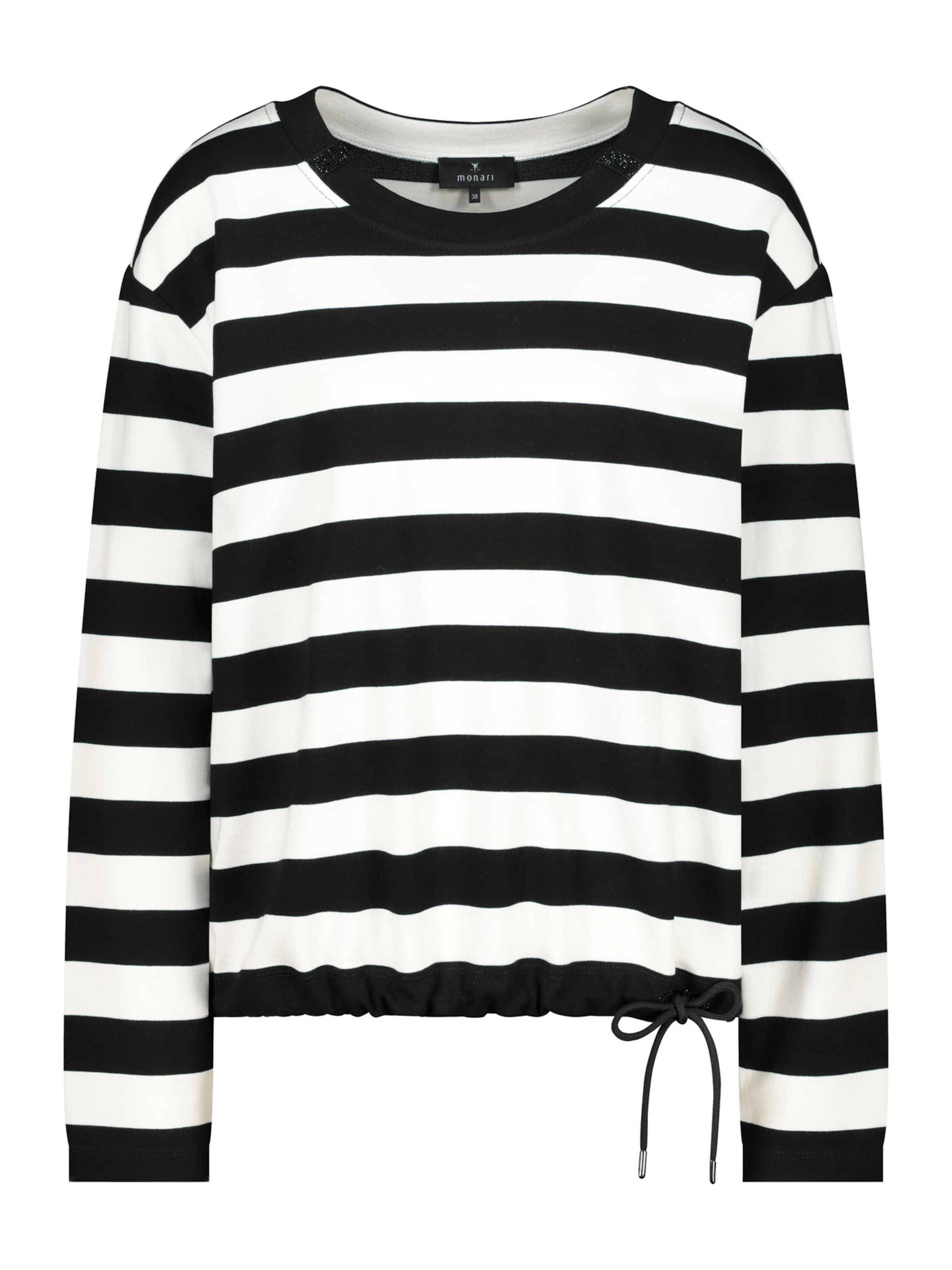 monari Μπλούζα φούτερ σε μαύρο: μπροστά