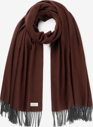 Dstrezzed Schal 'Arnvinn' in Braun: Vorderseite
