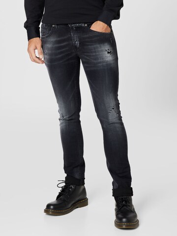 Slimfit Jeans 'GEORGE' di Dondup in nero: frontale