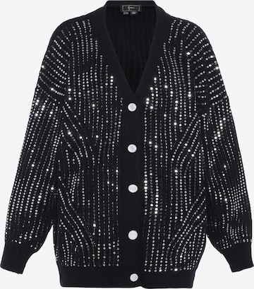Cardigan faina en noir : devant
