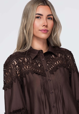 Ombre Blouse in Brown