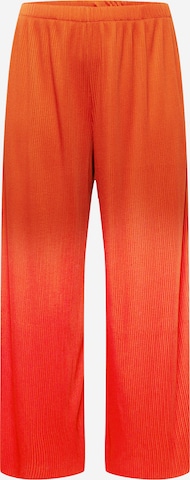 ABOUT YOU Curvy Loose fit Trousers 'Dion' in Orange: front