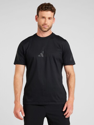 ADIDAS SPORTSWEAR Performance shirt 'Z.N.E.' in Black: front