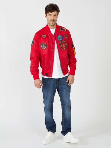 TOP GUN Jacke 'TG2024001' in Rot