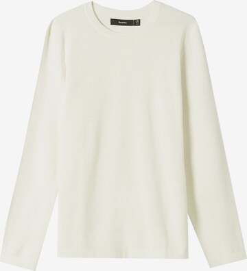 Pull-over Bershka en blanc : devant