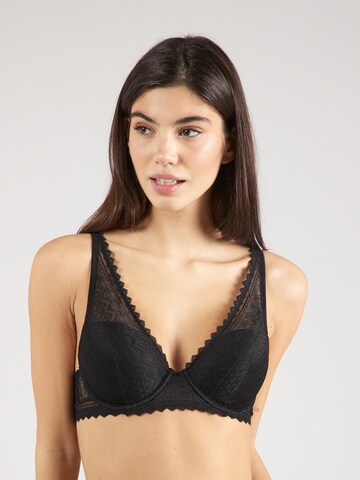 ESPRIT Triangle Bra in Black: front