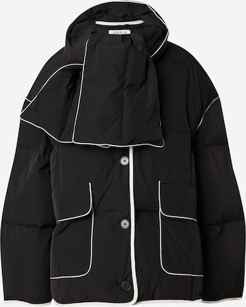 juoda EDITED Žieminė striukė 'Azaria': priekis