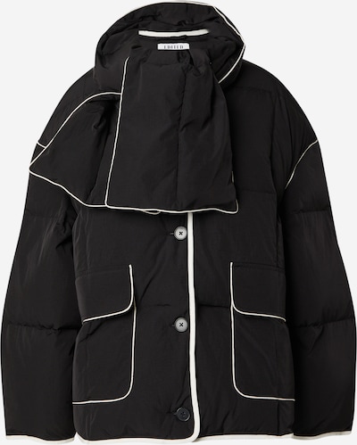 Žieminė striukė 'Azaria' iš EDITED, spalva – juoda / balta, Prekių apžvalga