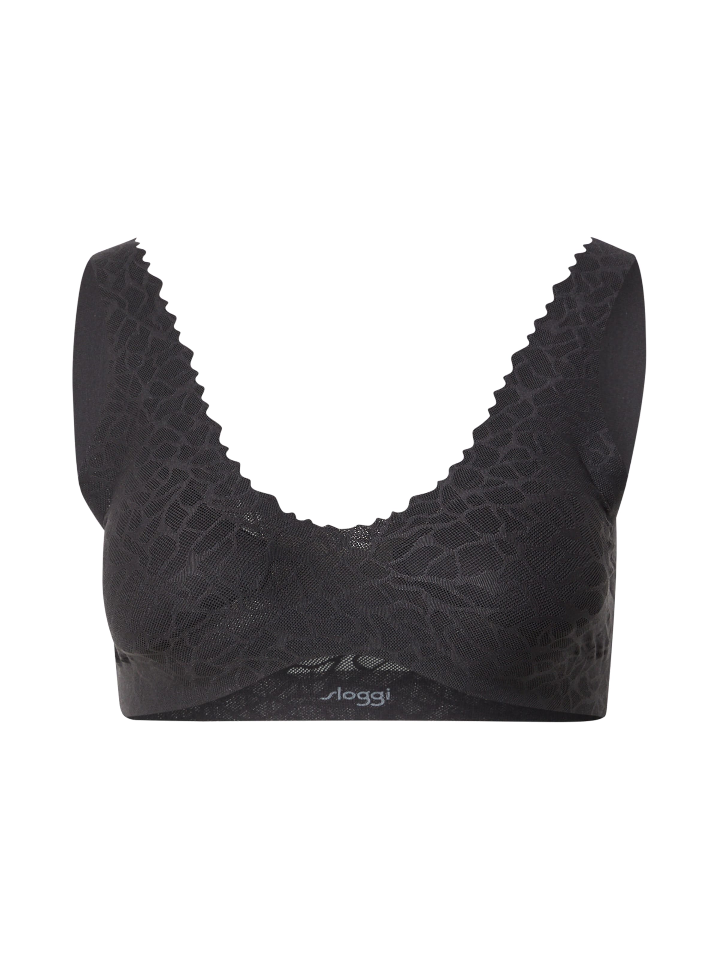 SLOGGI Bustier BH 'Zero Feel Lace 2.0' in Schwarz: Vorderseite