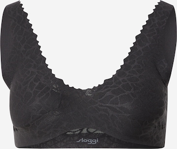 Bustino Reggiseno 'Zero Feel Lace 2.0' di SLOGGI in nero: frontale