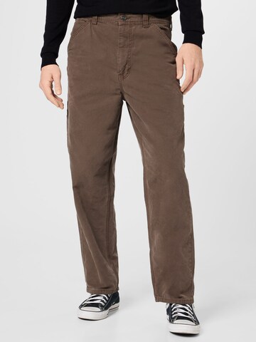 BDG Urban Outfitters Loosefit Kalhoty – hnědá: přední strana