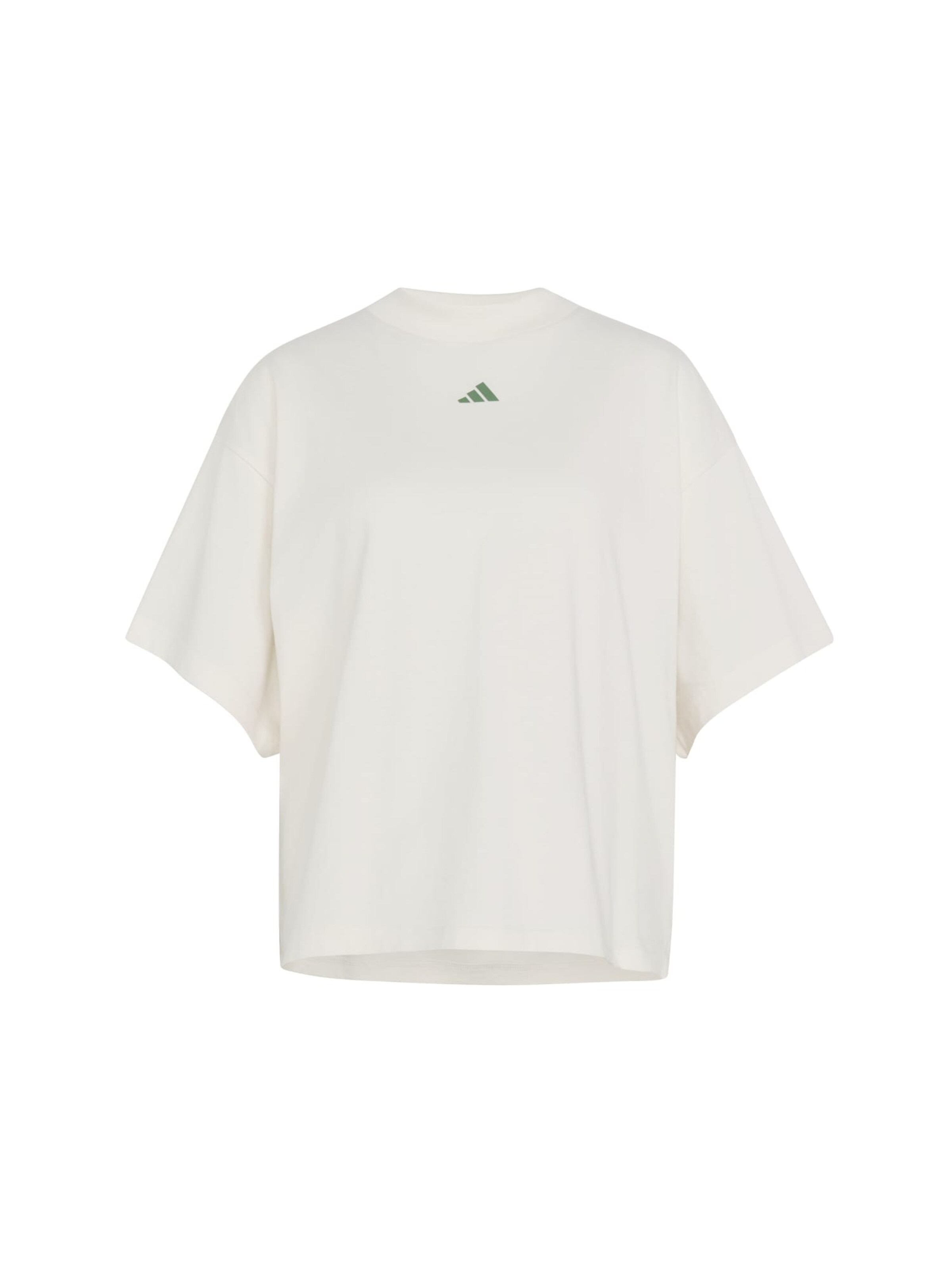 ADIDAS SPORTSWEAR - Camisa funcionais 'Studio' em branco: frente