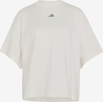ADIDAS SPORTSWEAR - Camisa funcionais 'Studio' em branco: frente