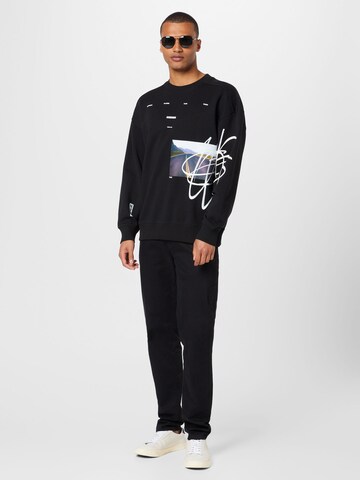 HUGO Sweatshirt 'Deral' in Zwart