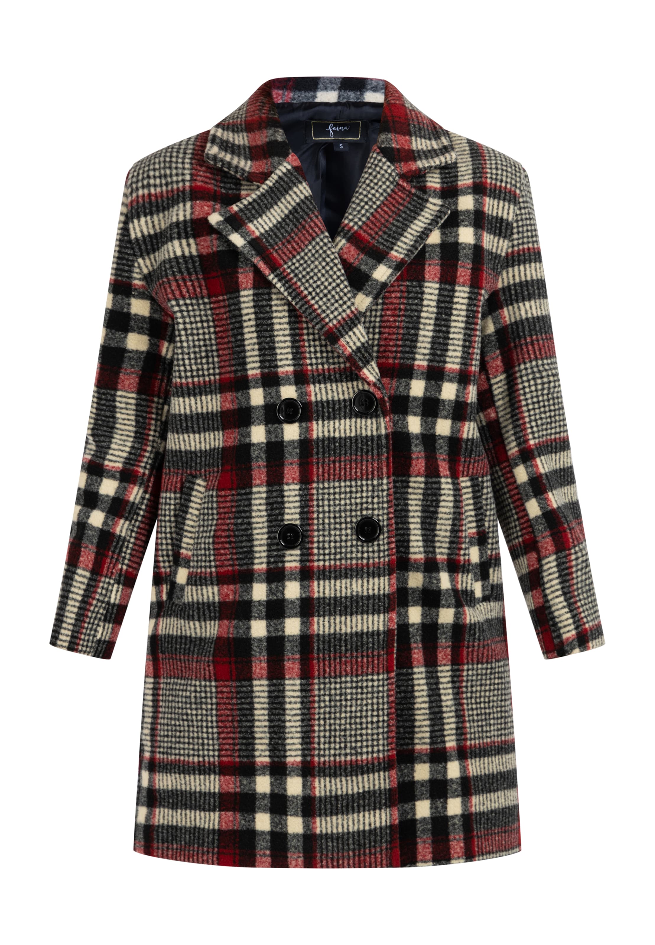 faina - Abrigo de entretiempo en rojo: frente