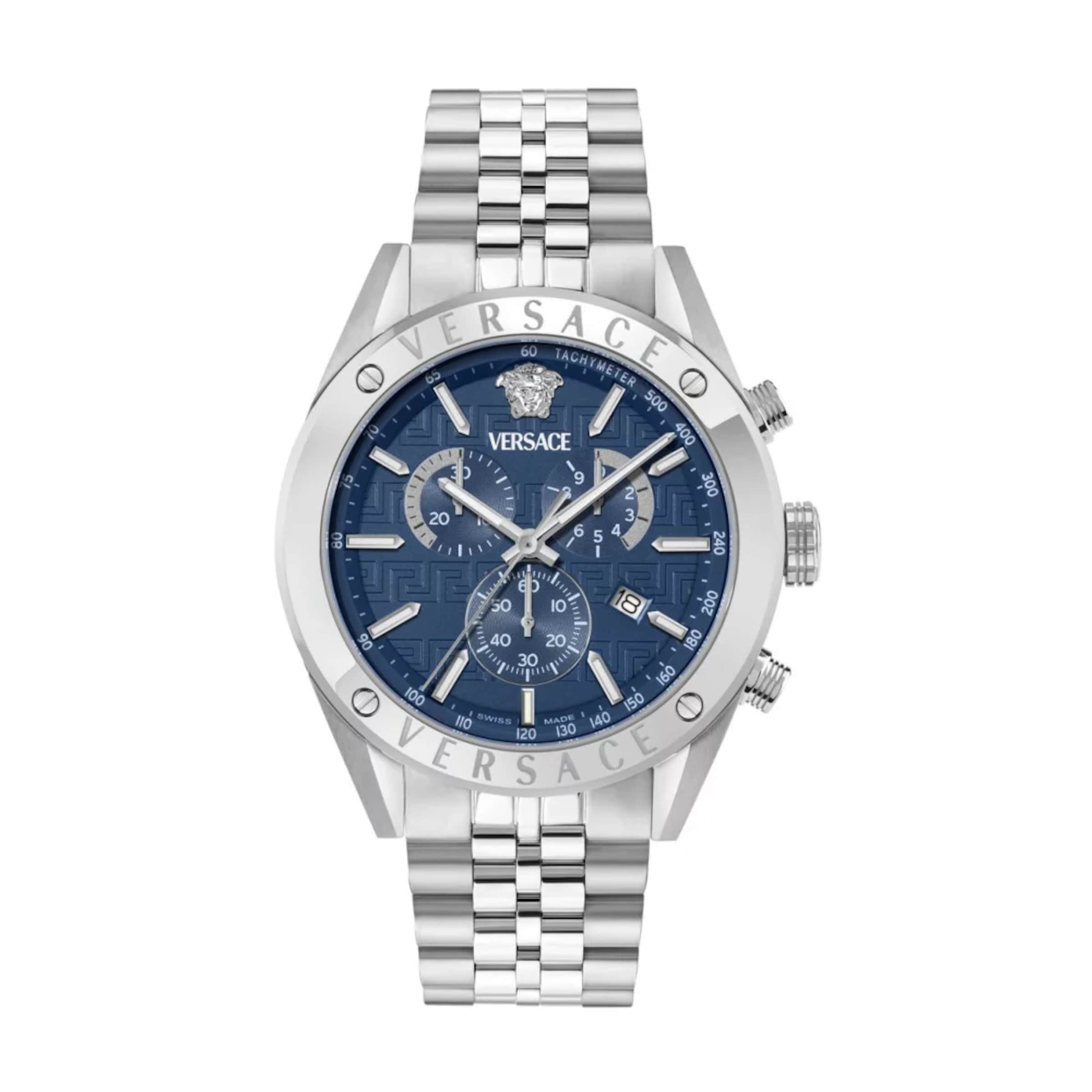 VERSACE Uhr in Blau: Vorderseite