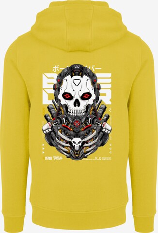 Sweat-shirt 'Bone Cyber' F4NT4STIC en jaune