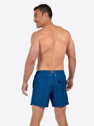 HOM Swimming shorts ' Beach Boxer Trinacria ' in Blue