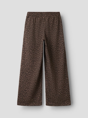 NAME IT - Pierna ancha Pantalón 'NKFLINNA' en marrón