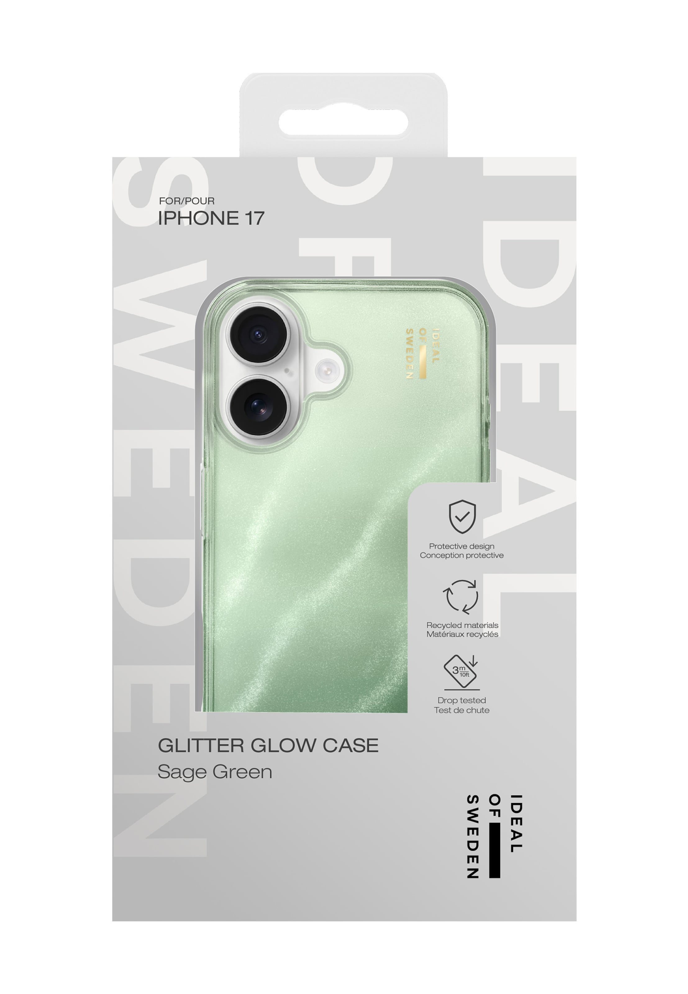 Protection pour Smartphone 'iPhone 17' iDeal of Sweden en vert