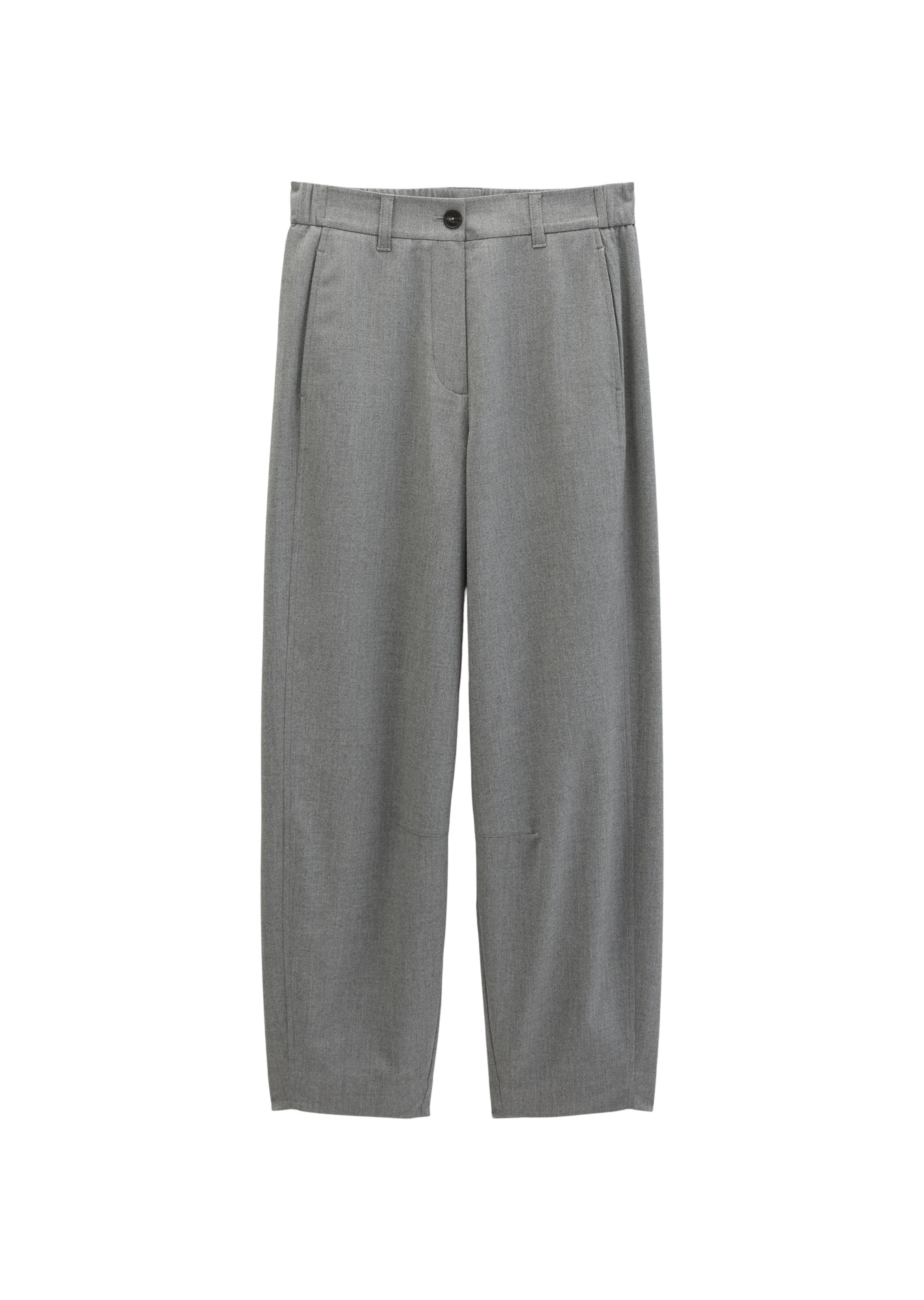 Marc O'Polo Barrel Hose 'Minu' in Grau: Vorderseite