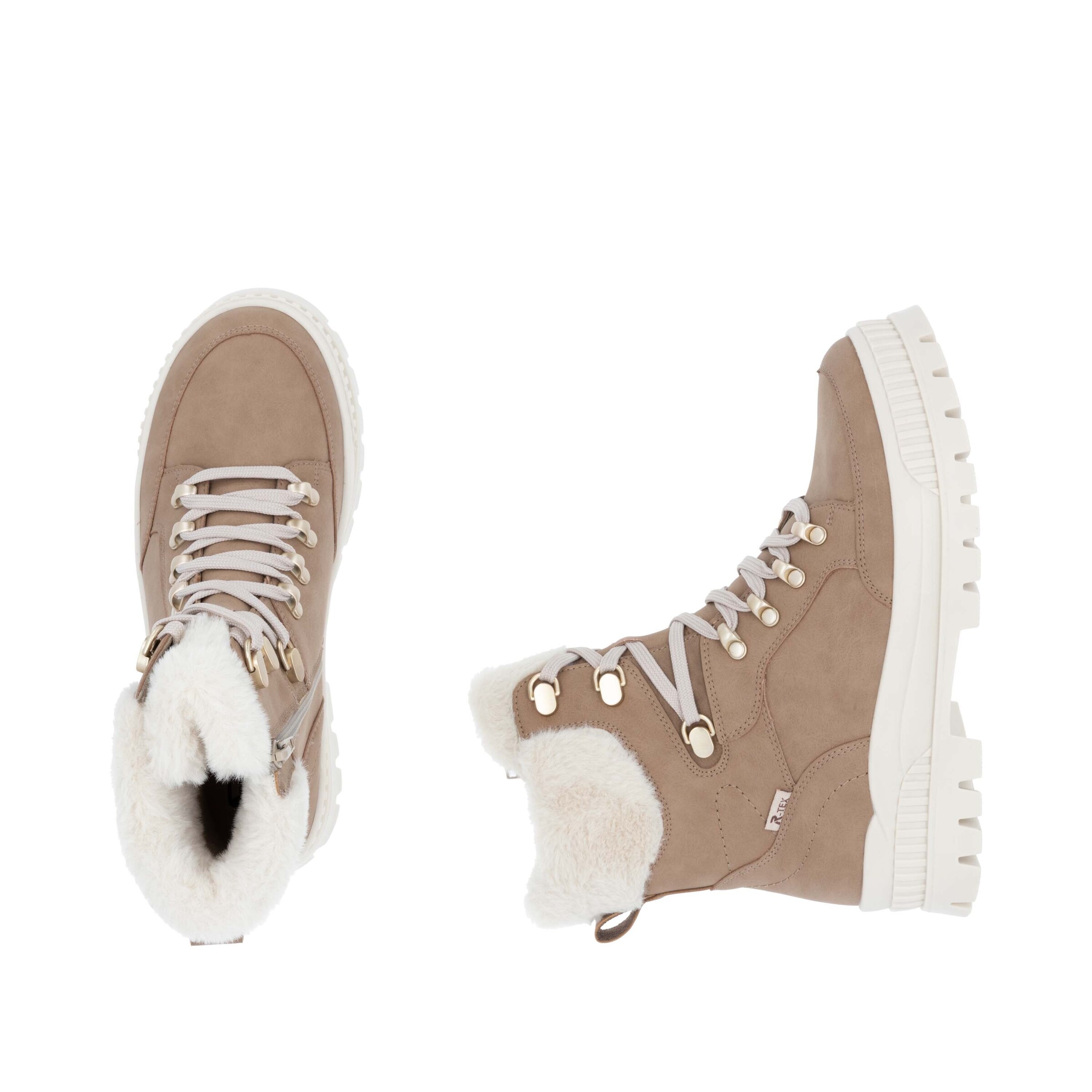 Rieker Veterlaarsjes 'Evolution' in Beige