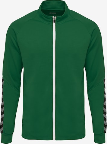 Hummel Outdoor jacket 'Authentic' in Green: front