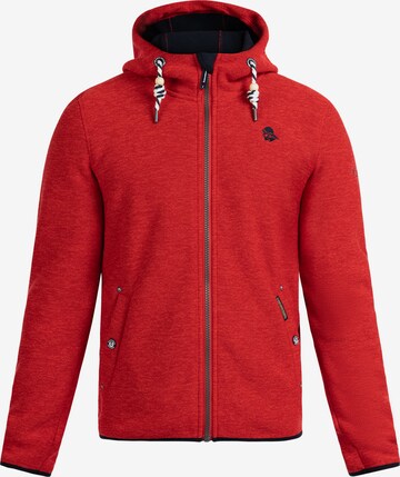 Schmuddelwedda Fleece Jacket 'Philon' in Red: front