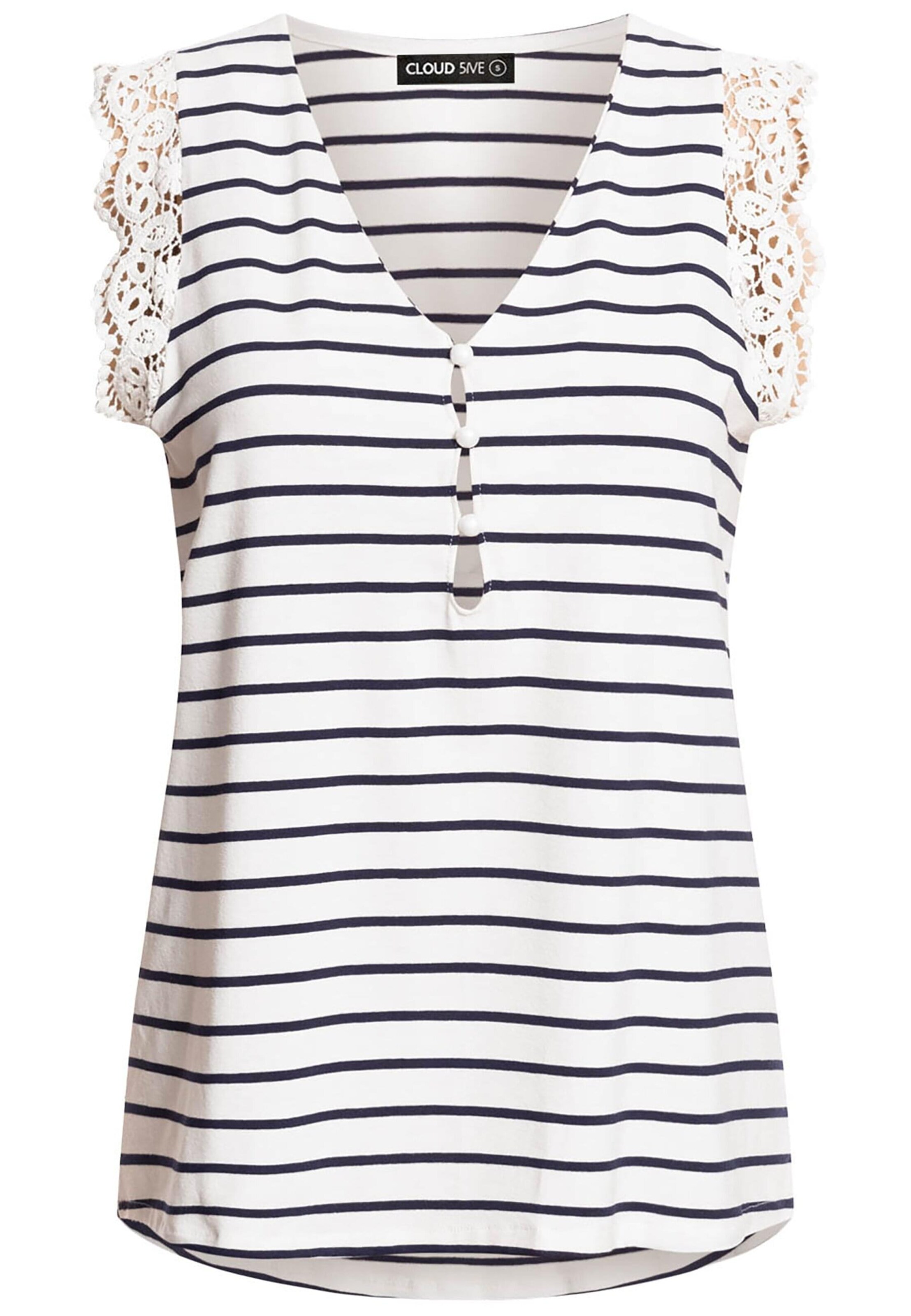 Cloud5ive Top – bílá: přední strana