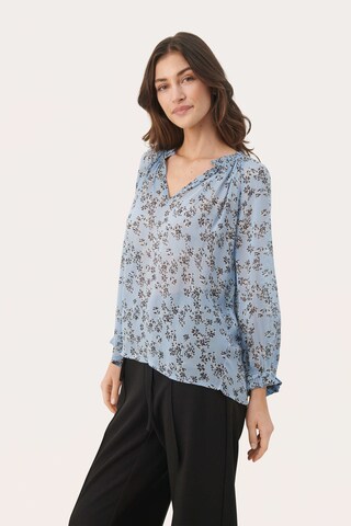 Part Two Blouse in Blauw: voorkant