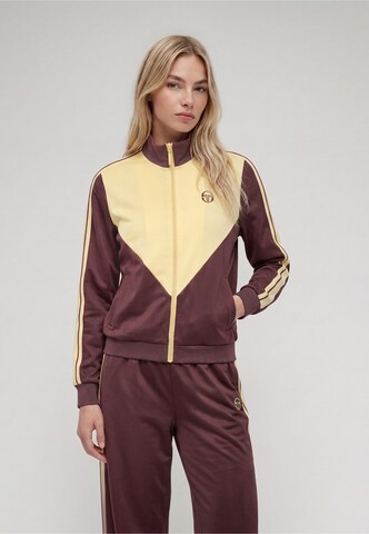Sergio Tacchini Zip-Up Hoodie 'Boston' in Purple: front