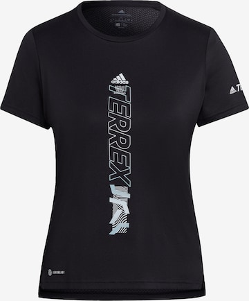 ADIDAS TERREX Funktionsshirt 'Agravic' in Schwarz: predná strana