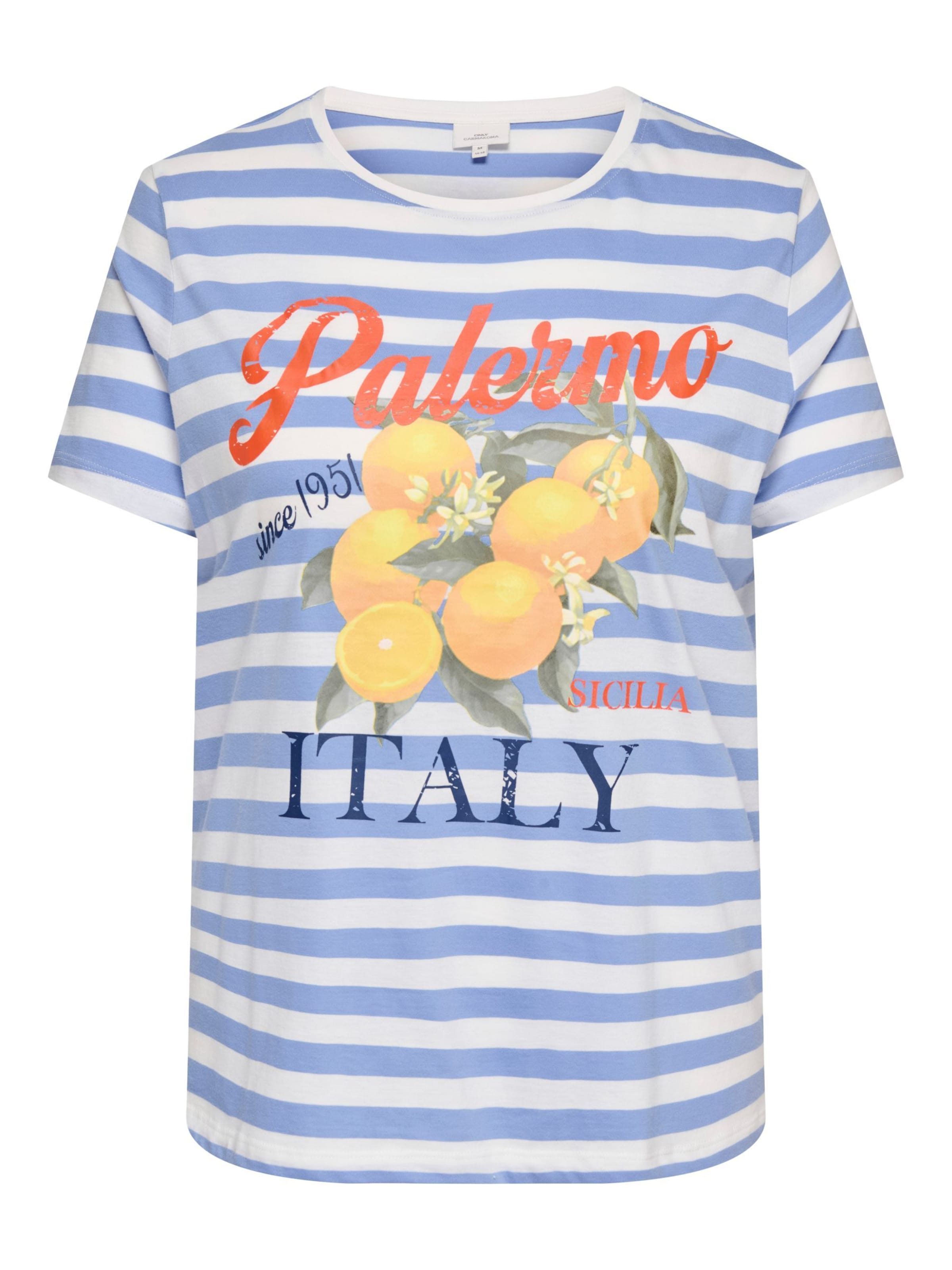 ONLY Carmakoma Shirt in XL-XXL in Blue / Yellow / Red / White, Item view