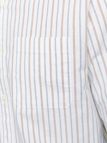 JACK & JONES Regular fit Button Up Shirt 'JPRBLUBrook' in White