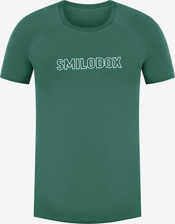 T-Shirt fonctionnel 'Timmy' Smilodox en vert : devant