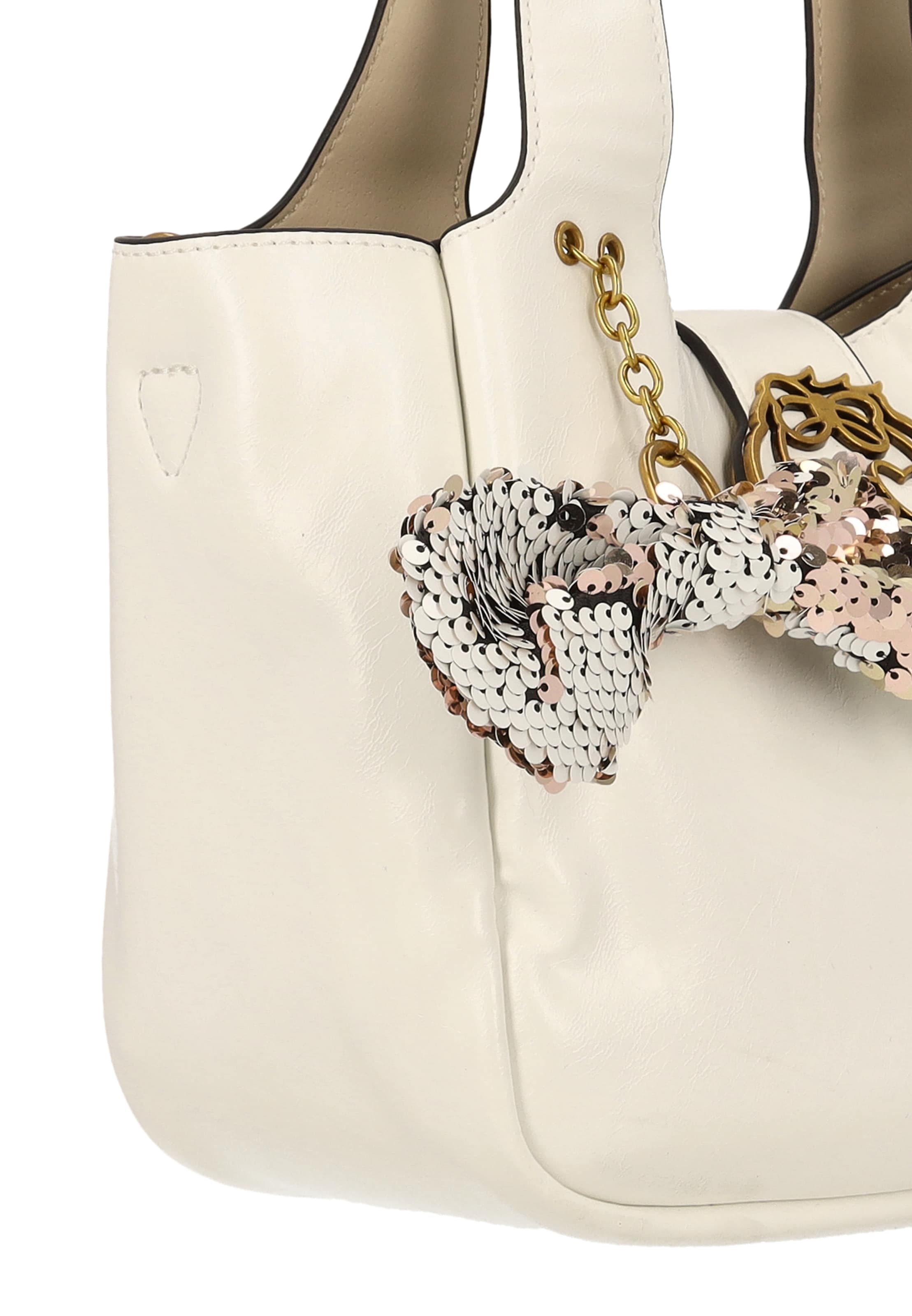 MYMO - Bolso de mano 'Pop Eyetheme' en blanco