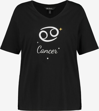Ulla Popken T-Shirt in gelb / schwarz / weiß, Produktansicht