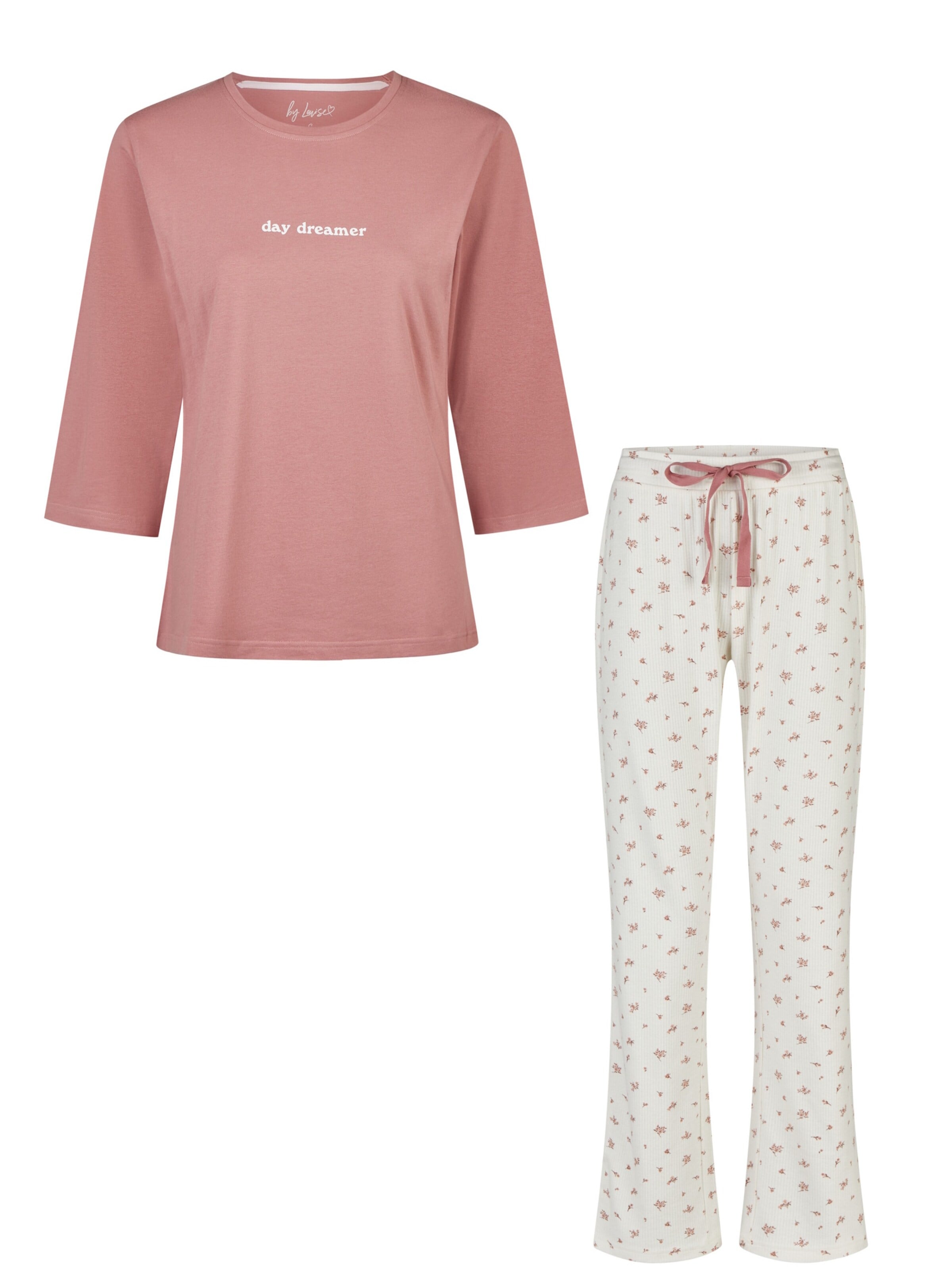 By Louise Pajama 'Driekwart Mouw' in Pink: front