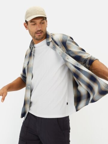 CAMEL ACTIVE Regular fit Button Up Shirt in Blue