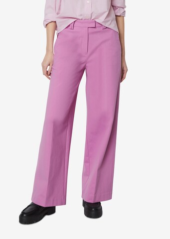 Marc O'Polo Loose fit Pleated Pants in Purple: front
