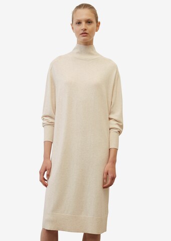 Marc O'Polo Knitted dress in Beige: front